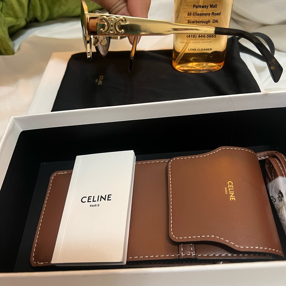 CELINE TRIOMPHE OVAL METAL 01 SUNGLASSES - Picture 9 of 10